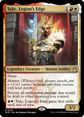 Tajic, Legion's Edge card from Ravnica Remastered