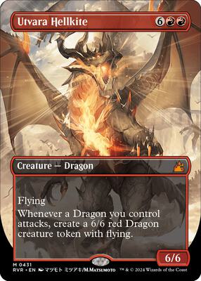 Utvara Hellkite (Anime Borderless) card from Ravnica Remastered