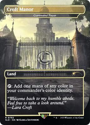 Croft Manor - Command Tower card from Secret Lair Drop Series