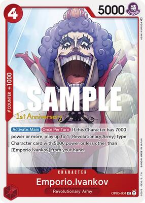 Emporio.Ivankov card from Awakening of the New Era: 1st Anniversary Tournament Cards