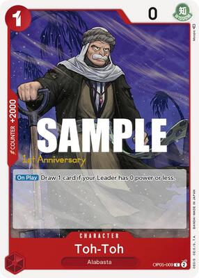 Toh-Toh card from Awakening of the New Era: 1st Anniversary Tournament Cards