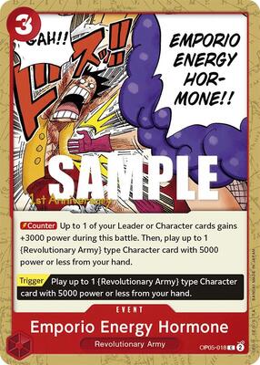 Emporio Energy Hormone card from Awakening of the New Era: 1st Anniversary Tournament Cards
