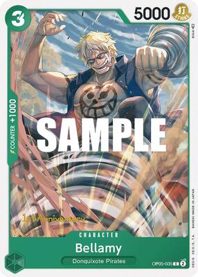 Bellamy card from Awakening of the New Era: 1st Anniversary Tournament Cards