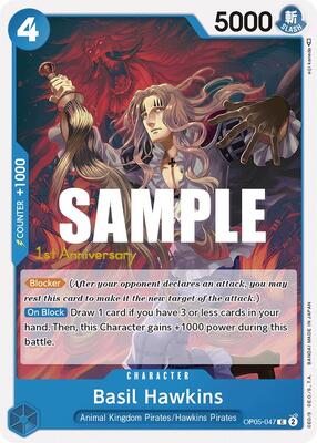 Basil Hawkins card from Awakening of the New Era: 1st Anniversary Tournament Cards