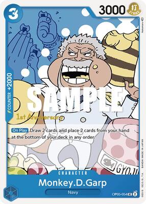 Monkey.D.Garp card from Awakening of the New Era: 1st Anniversary Tournament Cards
