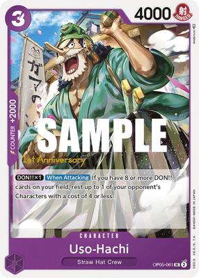 Uso-Hachi card from Awakening of the New Era: 1st Anniversary Tournament Cards