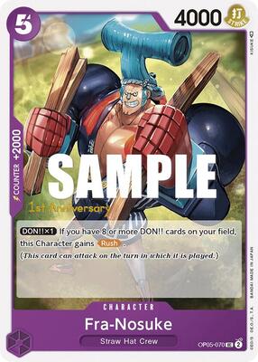 Fra-Nosuke card from Awakening of the New Era: 1st Anniversary Tournament Cards