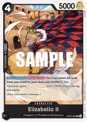 Elizabello II card from Awakening of the New Era: 1st Anniversary Tournament Cards