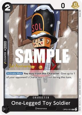 One-Legged Toy Soldier card from Awakening of the New Era: 1st Anniversary Tournament Cards