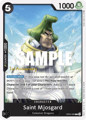 Saint Mjosgard card from Awakening of the New Era: 1st Anniversary Tournament Cards
