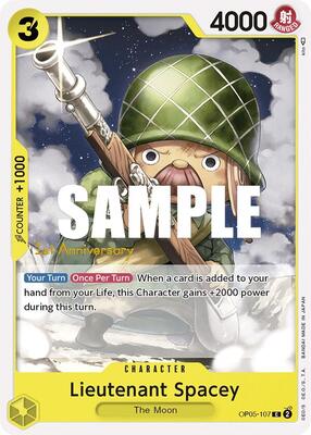 Lieutenant Spacey card from Awakening of the New Era: 1st Anniversary Tournament Cards