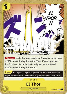 El Thor card from Awakening of the New Era: 1st Anniversary Tournament Cards