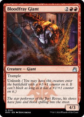 Bloodfray Giant card from Ravnica Remastered