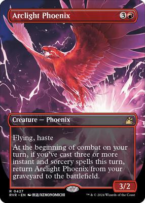 Arclight Phoenix (Anime Borderless) card from Ravnica Remastered