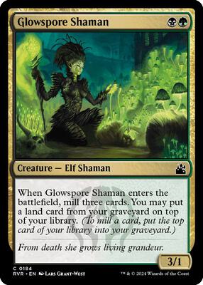 Glowspore Shaman card from Ravnica Remastered