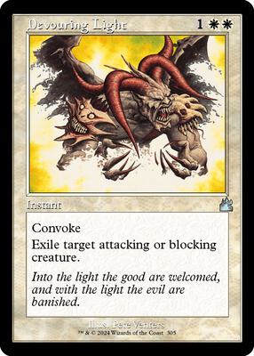 Devouring Light (Retro Frame) card from Ravnica Remastered