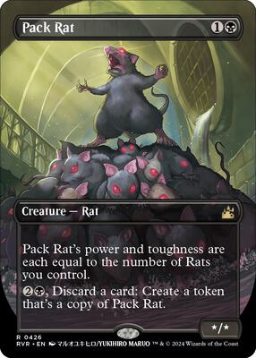 Pack Rat (Anime Borderless) card from Ravnica Remastered
