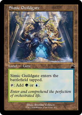 Simic Guildgate (Retro Frame) card from Ravnica Remastered