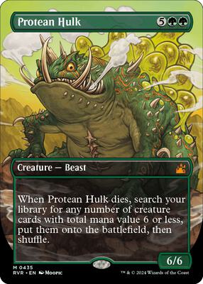 Protean Hulk (Anime Borderless) card from Ravnica Remastered