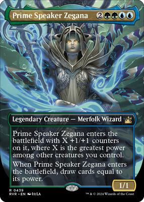 Prime Speaker Zegana (Anime Borderless) card from Ravnica Remastered