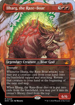 Ilharg, the Raze-Boar (Anime Borderless) card from Ravnica Remastered