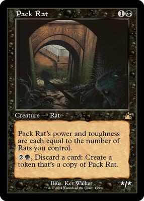 Pack Rat (Retro Frame) card from Ravnica Remastered