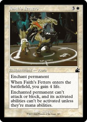 Faith's Fetters (Retro Frame) card from Ravnica Remastered