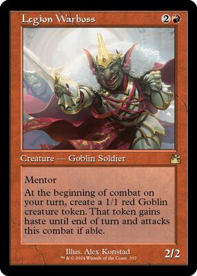 Legion Warboss (Retro Frame) card from Ravnica Remastered