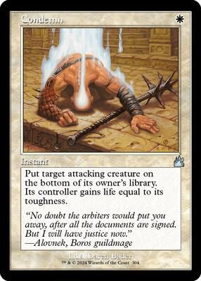 Condemn (Retro Frame) card from Ravnica Remastered