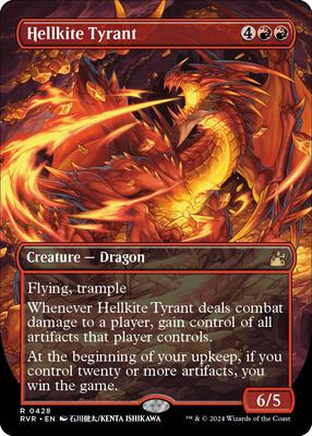 Hellkite Tyrant (Anime Borderless) card from Ravnica Remastered
