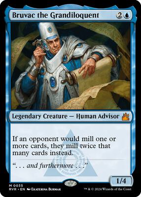 Bruvac the Grandiloquent card from Ravnica Remastered