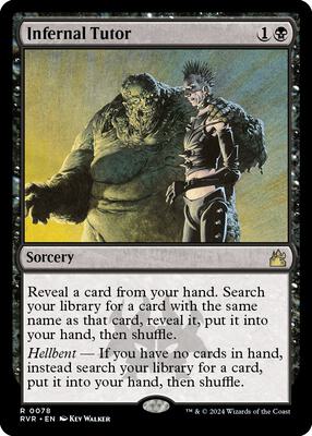 Infernal Tutor card from Ravnica Remastered