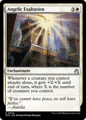 Angelic Exaltation card from Ravnica Remastered