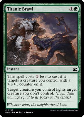 Titanic Brawl card from Ravnica Remastered