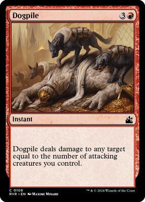 Dogpile card from Ravnica Remastered