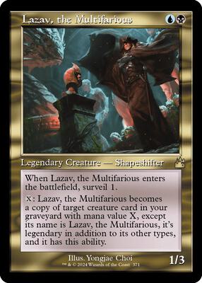 Lazav, the Multifarious (Retro Frame) card from Ravnica Remastered