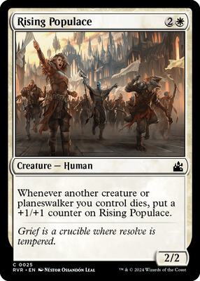 Rising Populace card from Ravnica Remastered