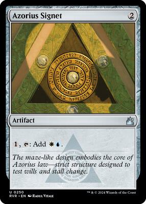 Azorius Signet card from Ravnica Remastered