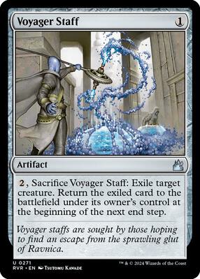 Voyager Staff card from Ravnica Remastered