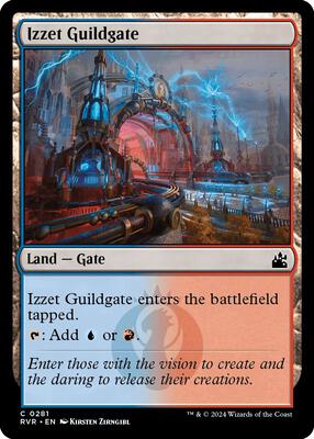 Izzet Guildgate card from Ravnica Remastered