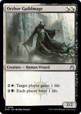 Orzhov Guildmage card from Ravnica Remastered