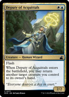 Deputy of Acquittals card from Ravnica Remastered