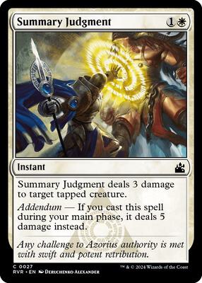 Summary Judgment card from Ravnica Remastered