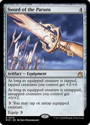 Sword of the Paruns card from Ravnica Remastered