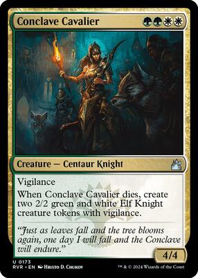 Conclave Cavalier card from Ravnica Remastered