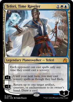 Teferi, Time Raveler card from Ravnica Remastered