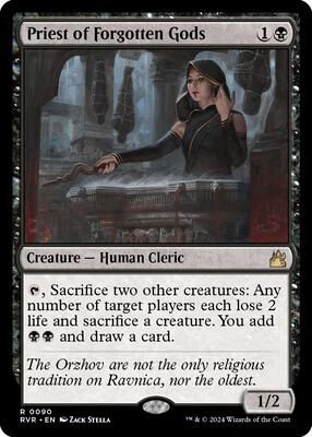 Priest of Forgotten Gods card from Ravnica Remastered