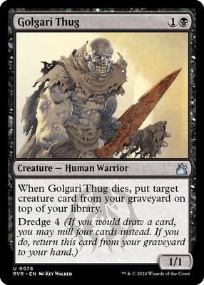 Golgari Thug card from Ravnica Remastered