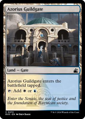Azorius Guildgate card from Ravnica Remastered