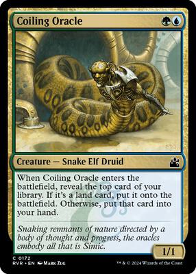 Coiling Oracle card from Ravnica Remastered